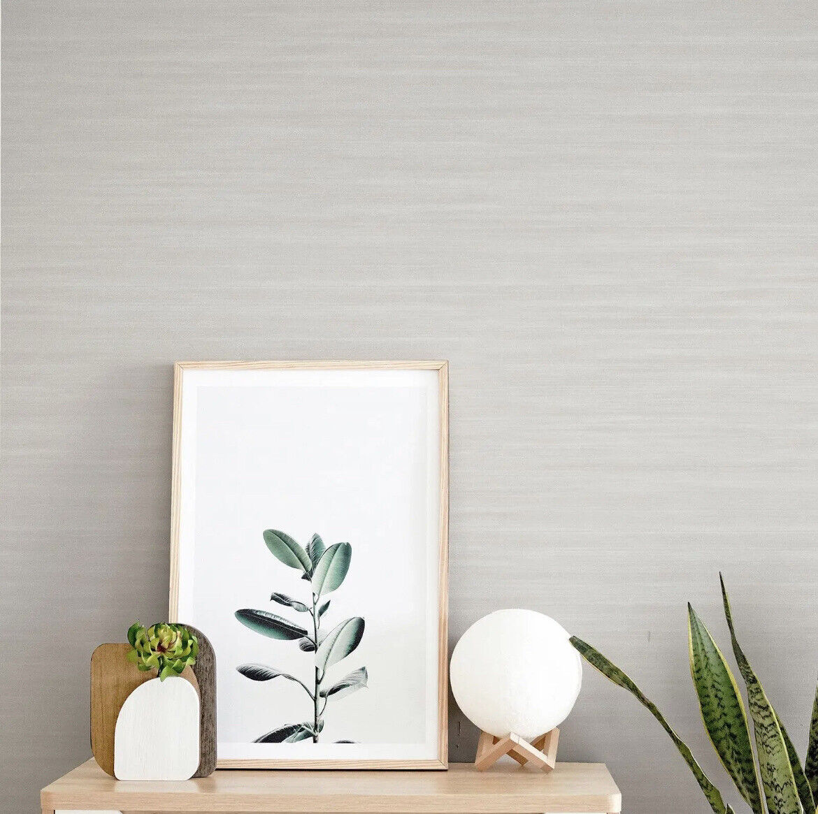 Arthouse Jardin Plain Wallpaper – Brushed Stripes Subtle Textured Neutral 924205