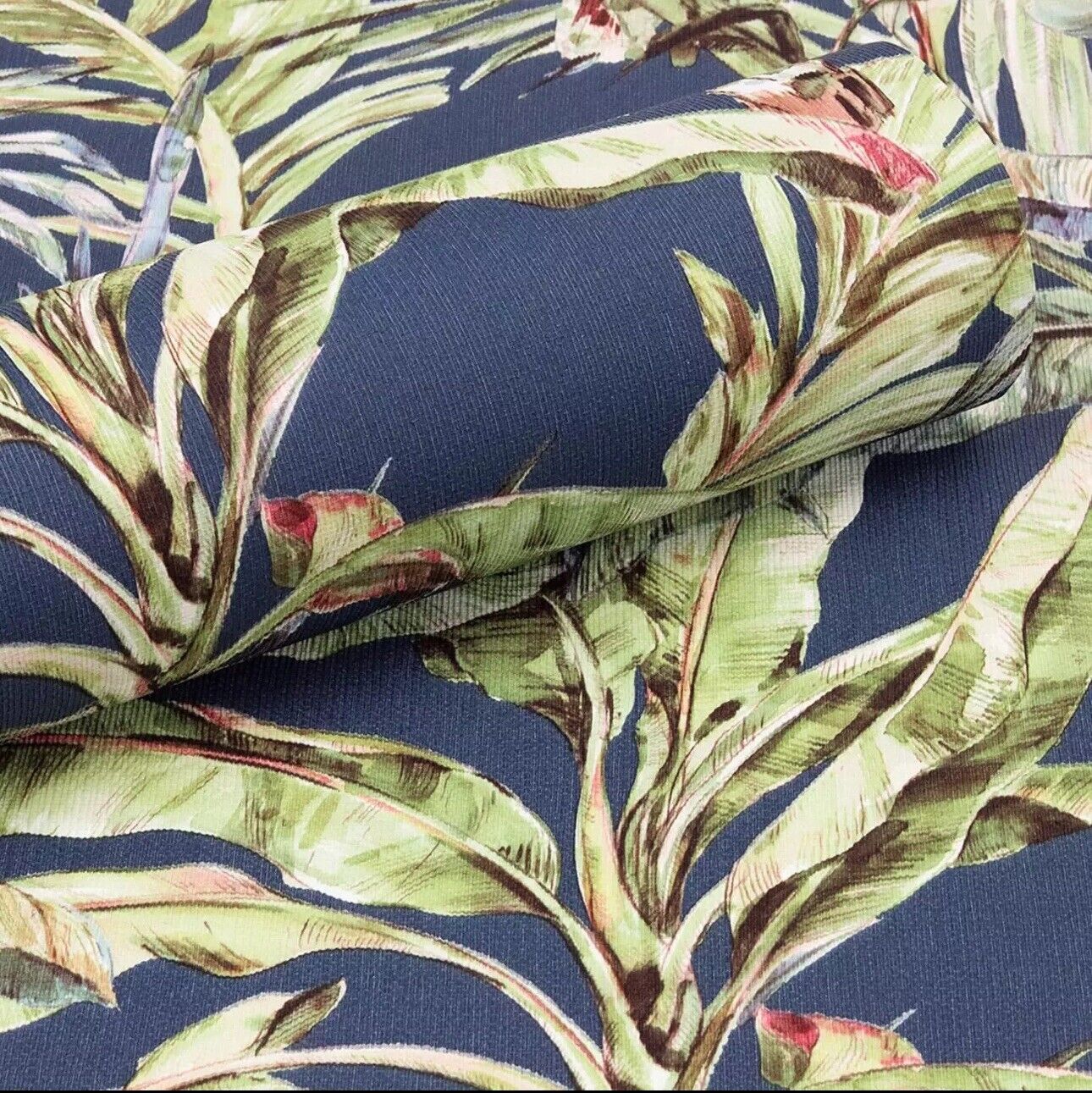 Rasch Florentine Jungle Tropical Textured Paste The Wall Vinyl Navy Wallpaper