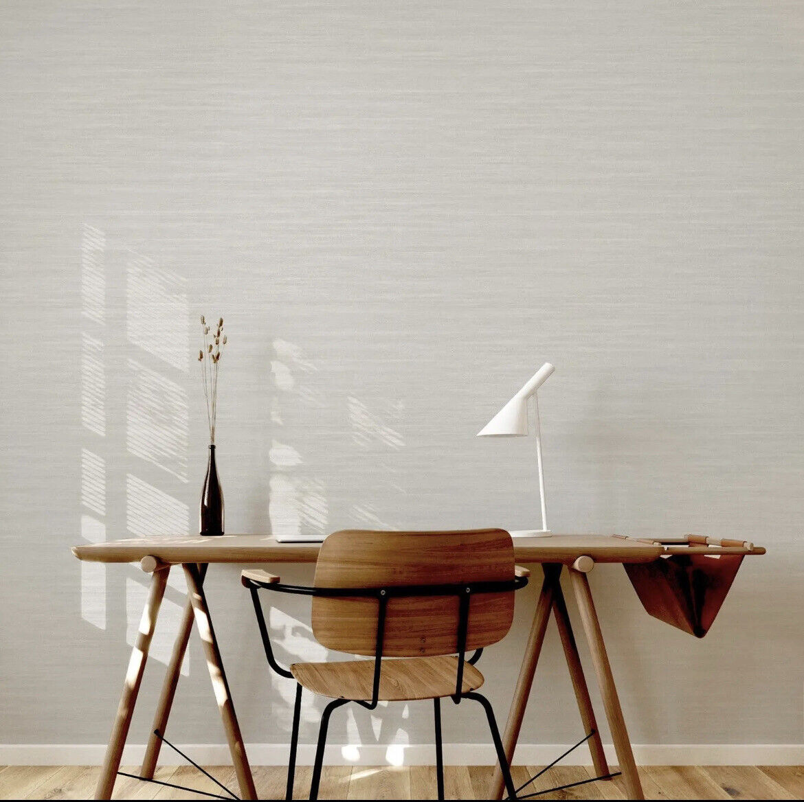 Arthouse Jardin Plain Wallpaper – Brushed Stripes Subtle Textured Neutral 924205