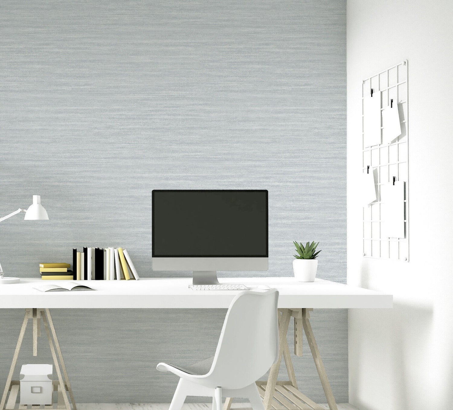 Arthouse Jardin Plain Grey Subtle Textured Look Soft Sheen Wallpaper 924206