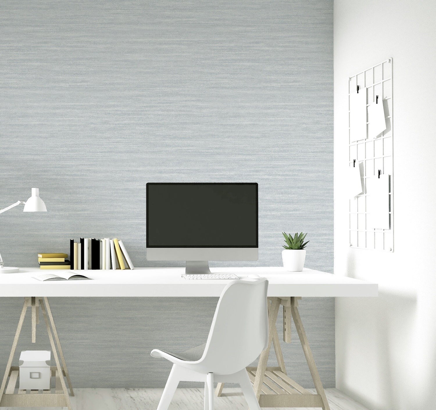 Arthouse Jardin Plain Grey Subtle Textured Look Soft Sheen Wallpaper 924206