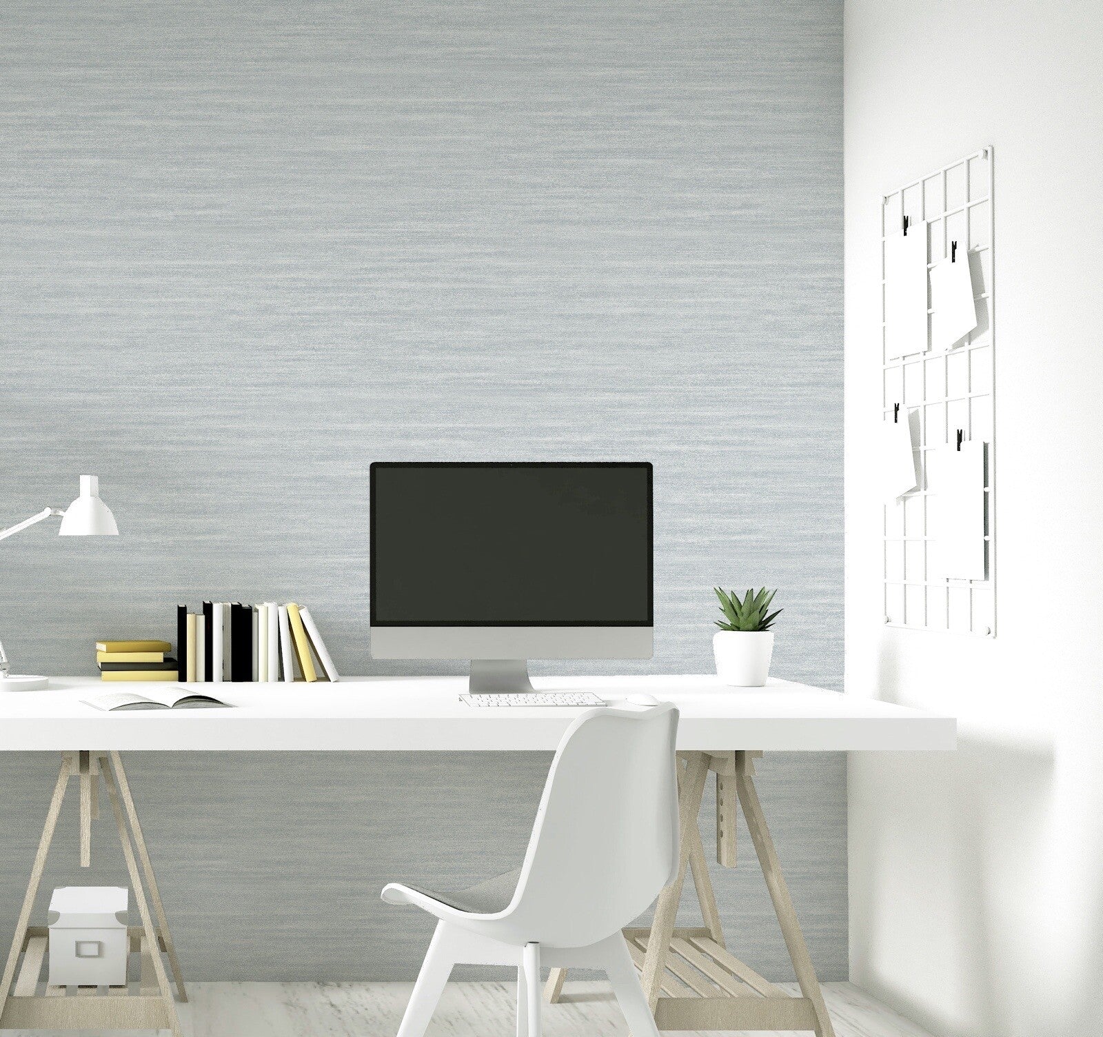 Arthouse Jardin Plain Grey Subtle Textured Look Soft Sheen Wallpaper 924206