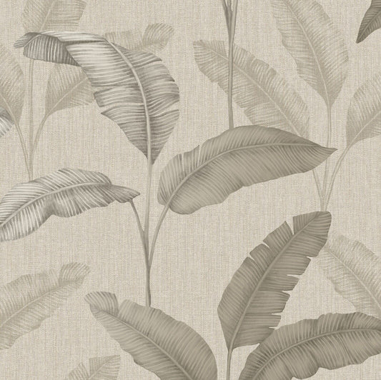 Amara Palm Leaf Beige/Gold wallpaper Rasch 283470 Clearance