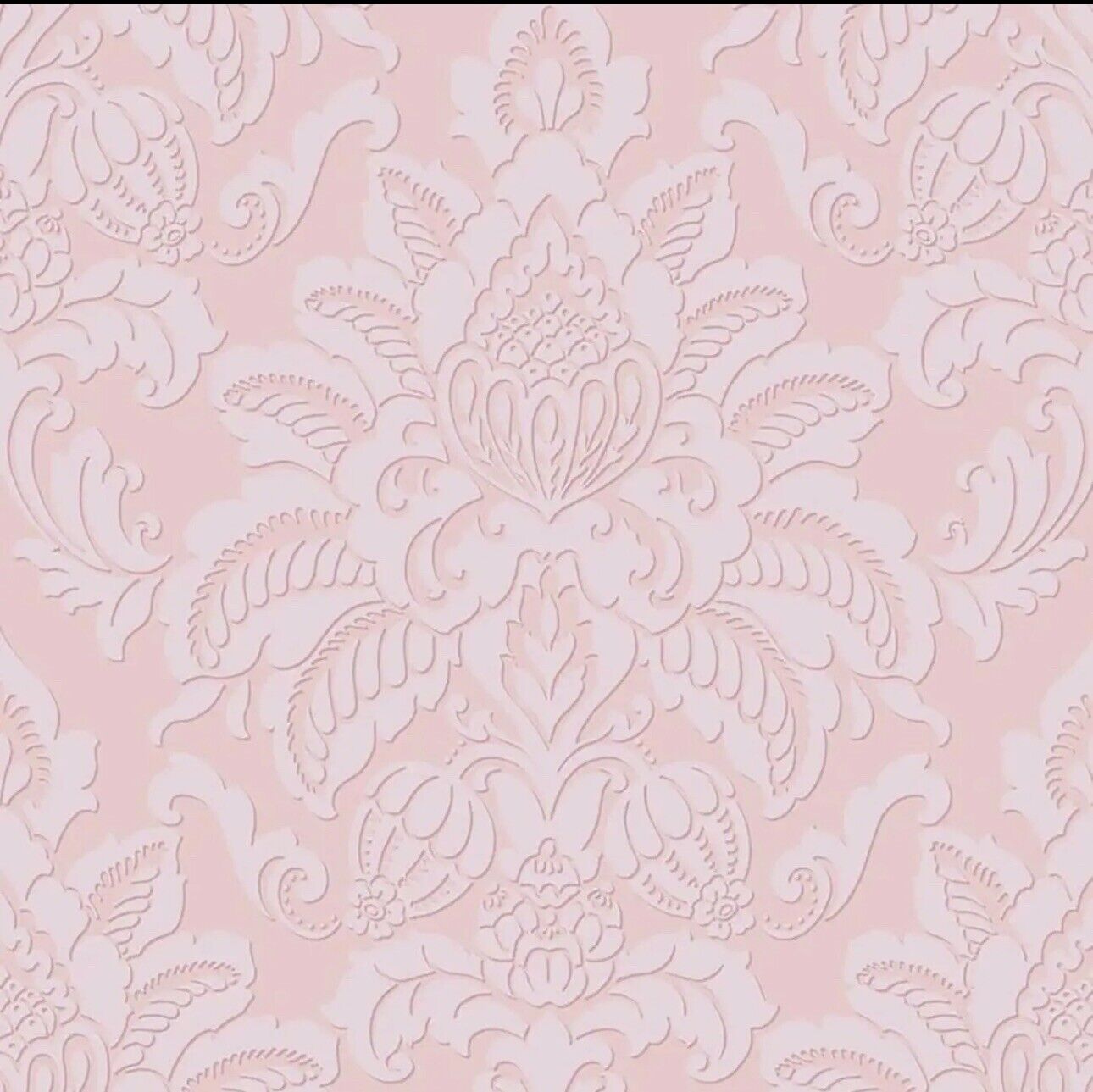 Arthouse Glistening Blush Wallpaper 903700 – Pink Damask Glitter Embossed Vinyl, 10m Roll