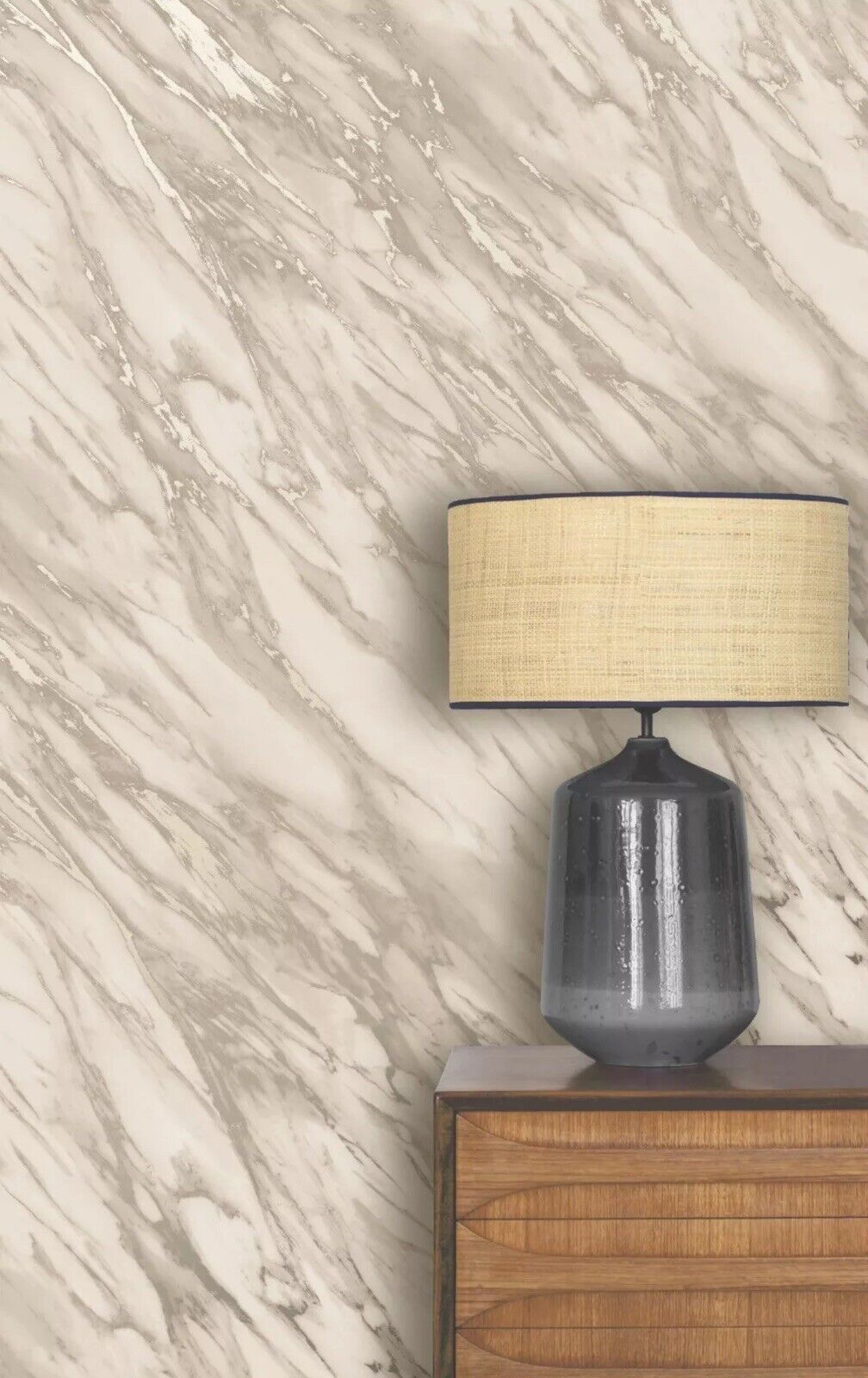 REALISTIC MARBLE EFFECT METALLIC SHIMMER SMOOTH FEATURE WALL NATURAL WALLPAPER