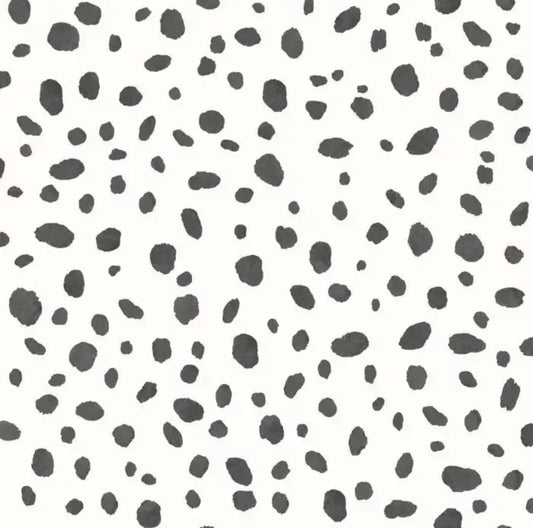Holden Dalmatian Spot Animal Print Wallpaper  Black & White 12940