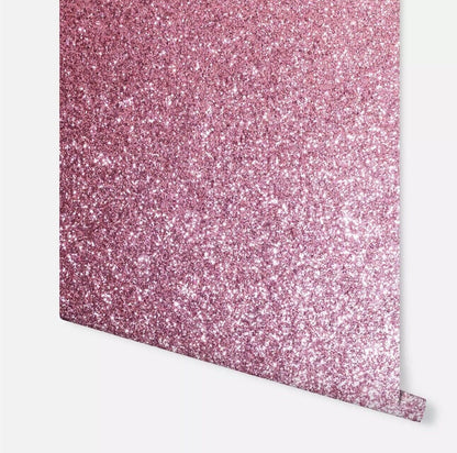 Arthouse Sparkle Pink Glitter Wallpaper 900904 – Sequin Metallic, Paste the Wall, 6m Roll