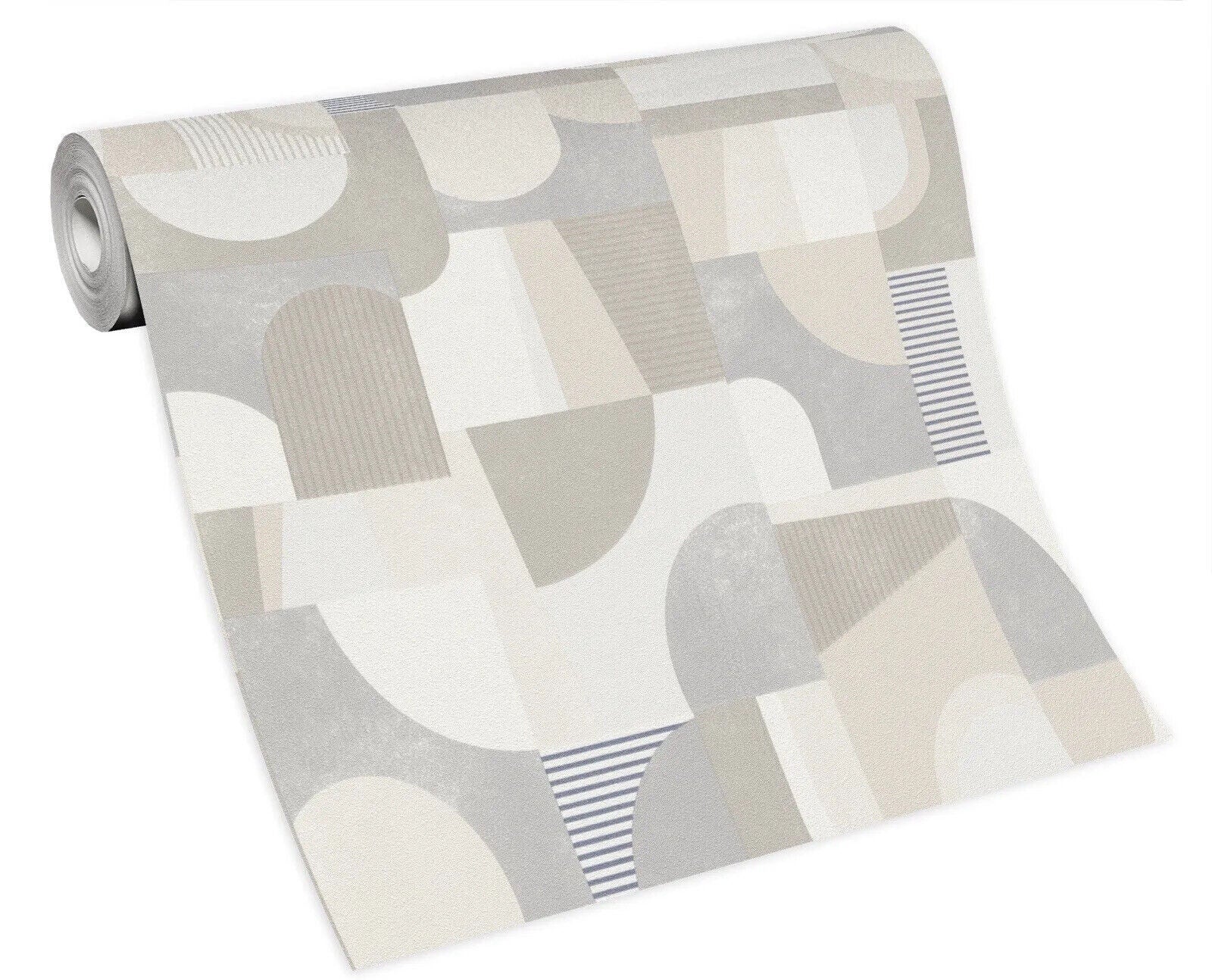 Erismann Geometric Abstract Copper Textured Grey Wallpaper – Modern Vinyl Design (10264-02)