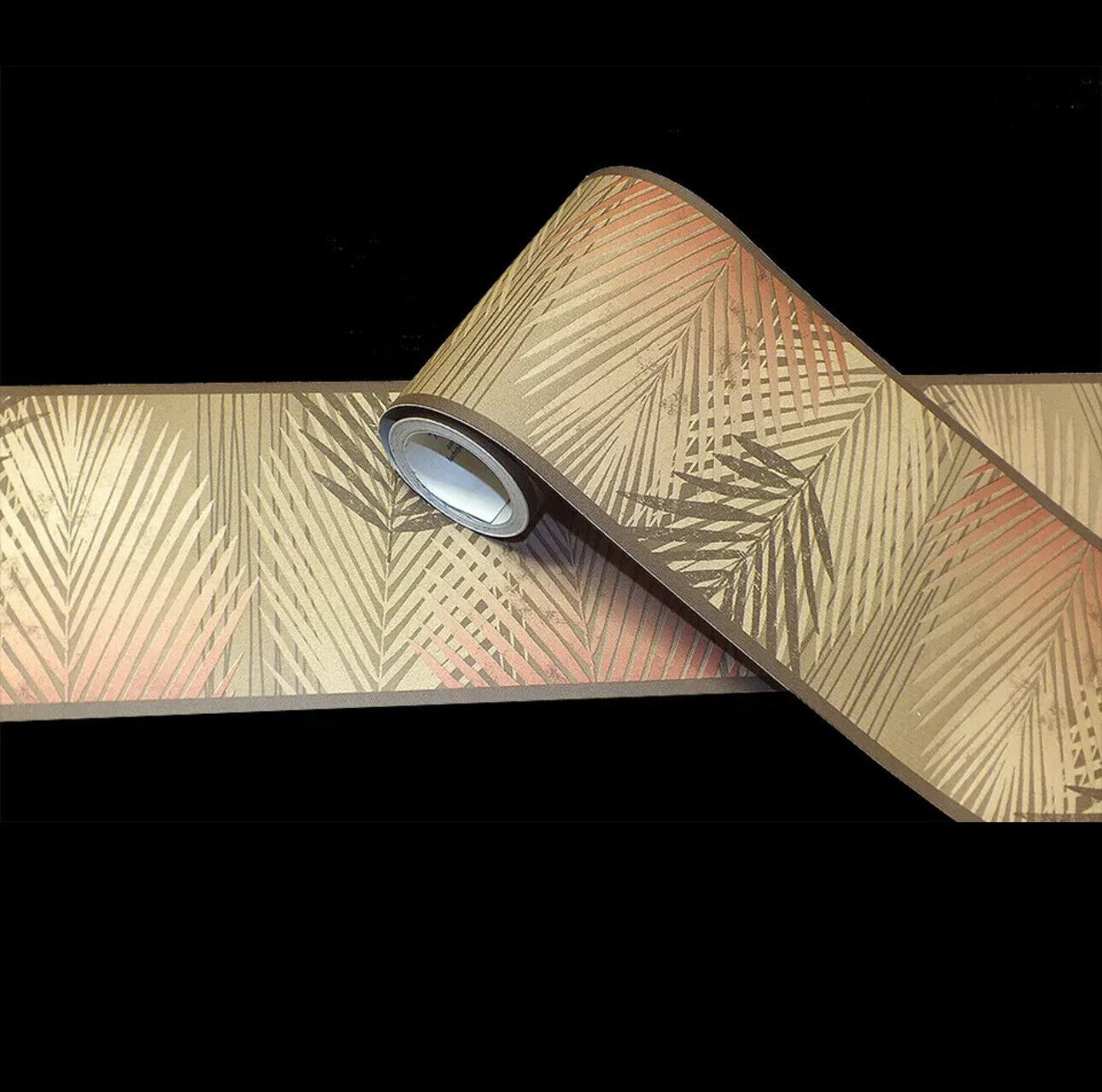 Brown Tropical Wallpaper Border – Amazon Copper Orange Tan Holden 22050 – 5m x 13.3cm