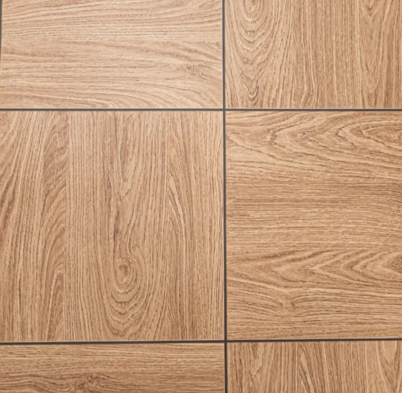 Rasch Brown Wood Panel  Realistic Block Wood Grain Effect Smooth Wallpaper 282084