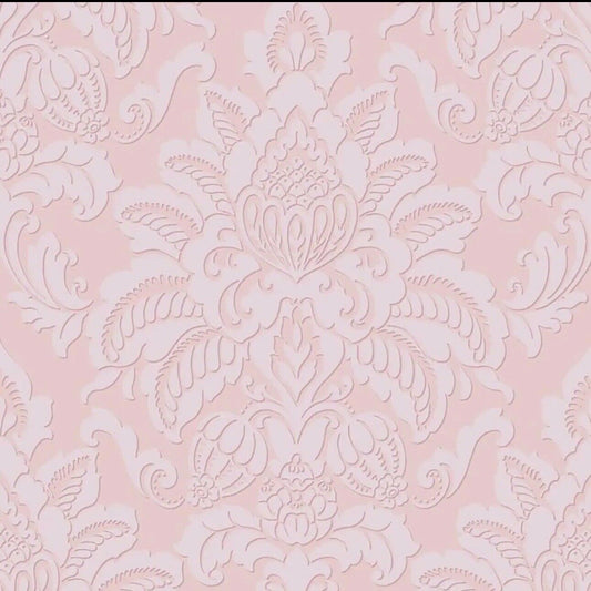 Sample Arthouse Glistening Blush Wallpaper Damask Glitter Pink  903700 Sample