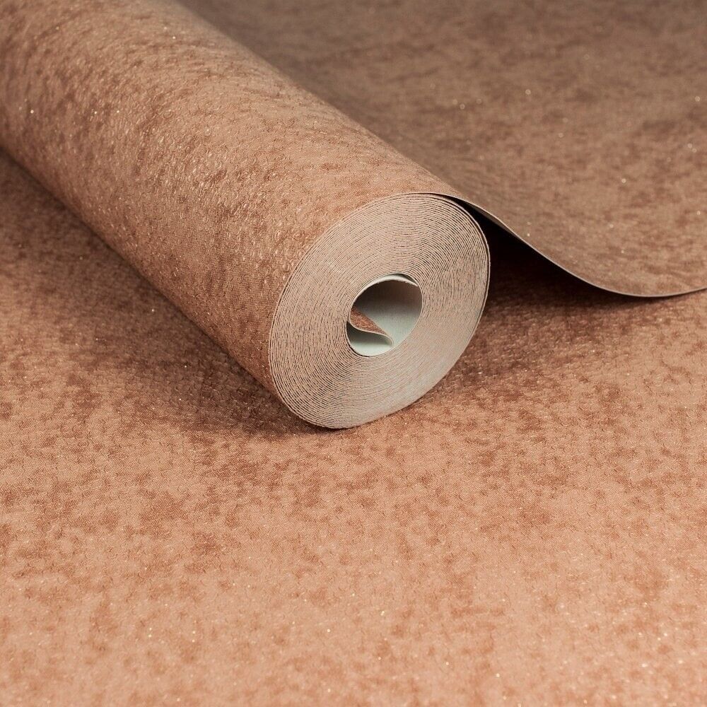 Boutique Copper Sequin Wallpaper 103019 – Luxury Heavyweight Textured Metallic Plain Wallcovering, 10m Roll