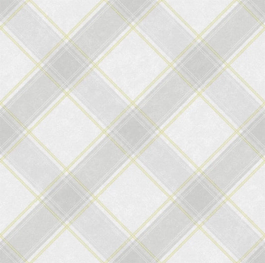 Check Tartan Wallpaper Checked Plaid Chequered Grey Yellow Holden Decor 90741..