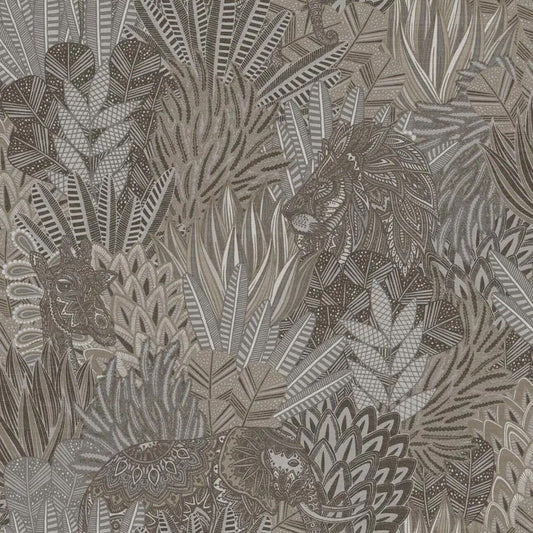 Holden Tropical Rainforest Animals Paisley Palm Leaves Vinyl Wallpaper 36162