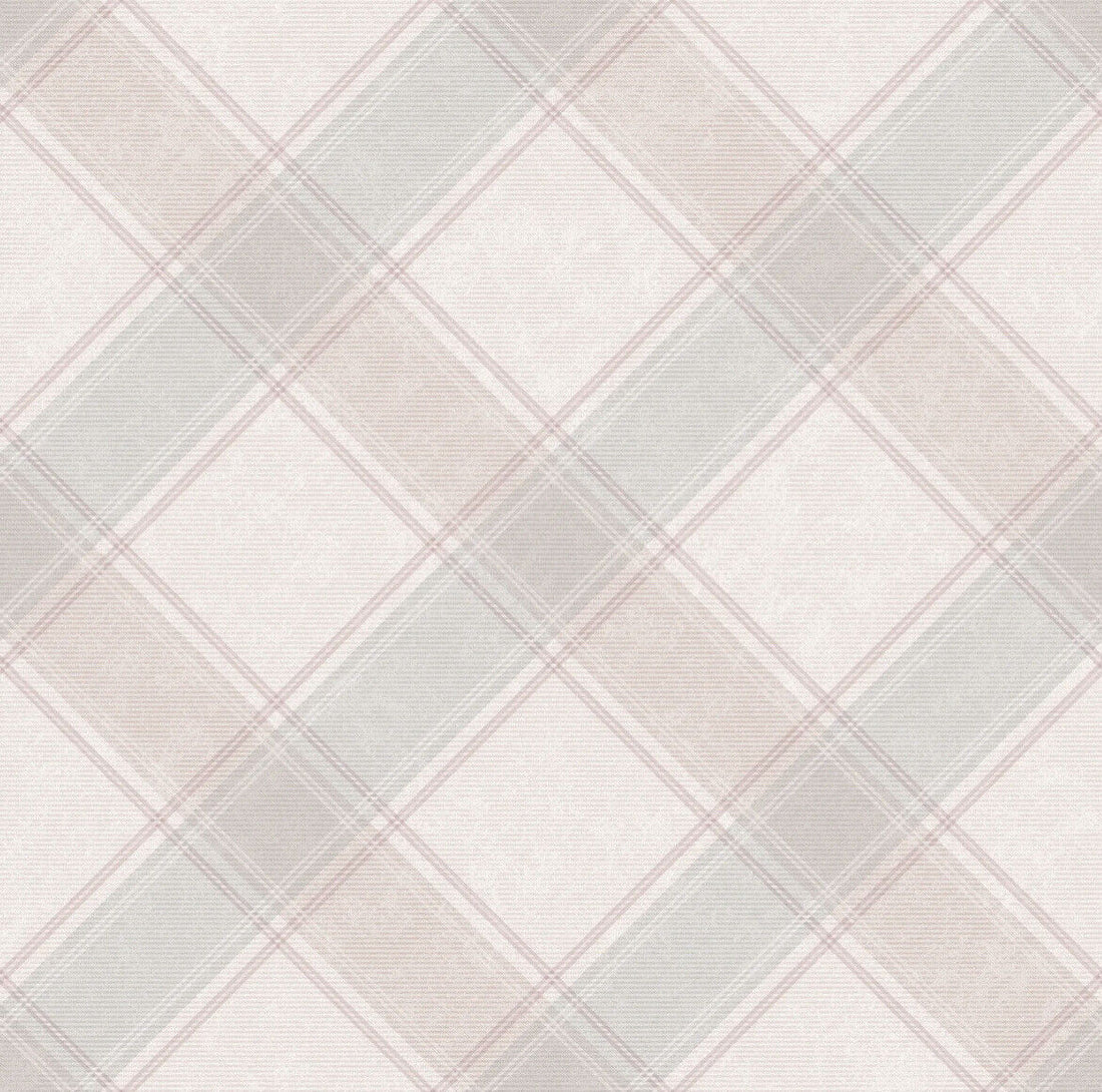 Holden Decor Aidan Check Tartan Pink Wallpaper -90742 Clearance Price…