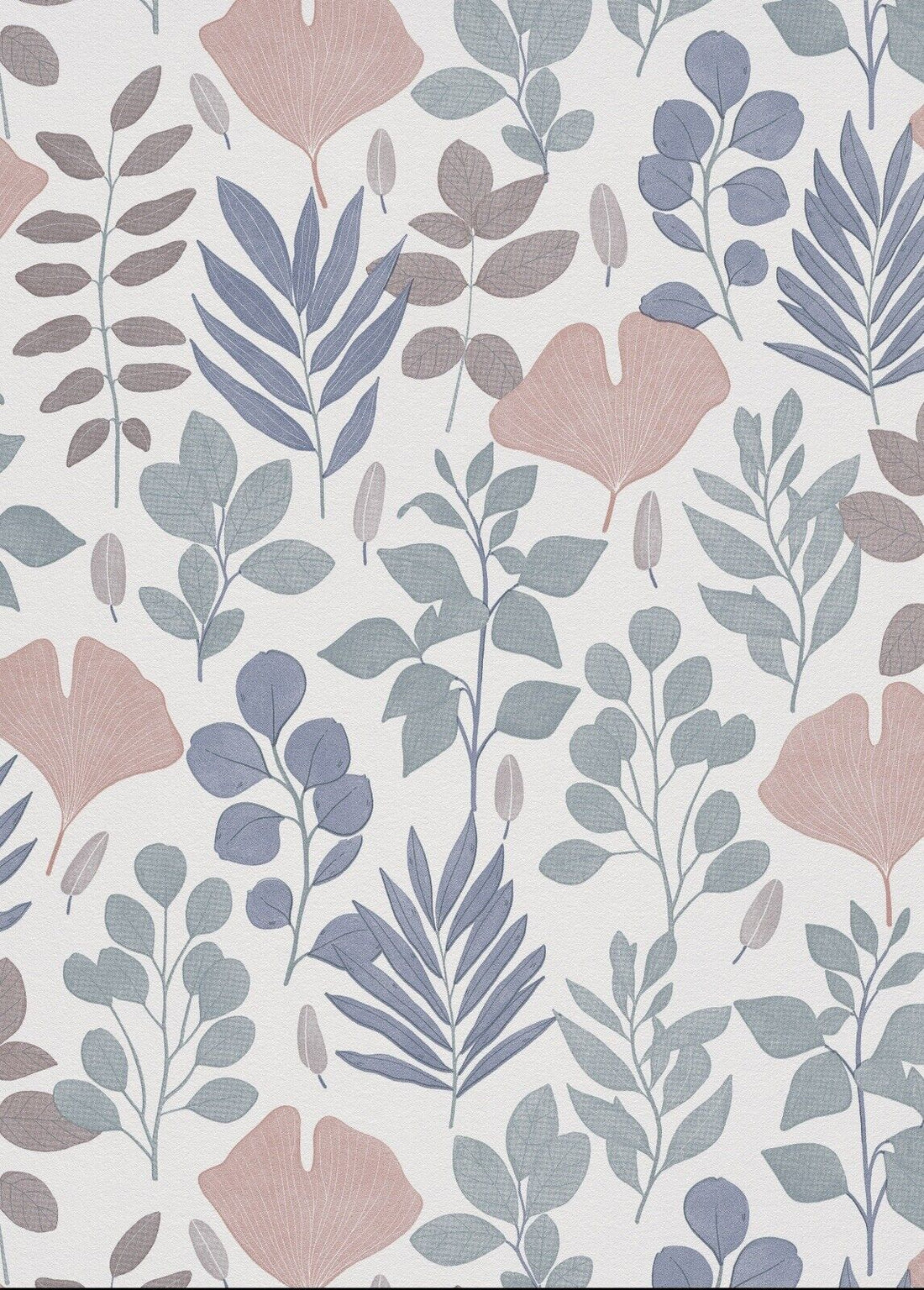 Erismann Blossom Wallpaper Botanical Floral Leaves Textured Vinyl 10425-07